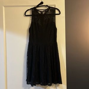 Black dress with lace